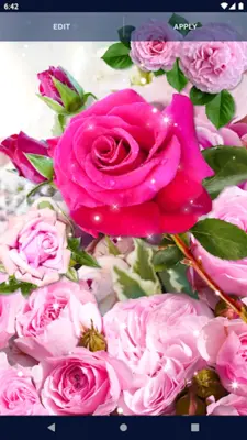 Pink Rose 4K Live Wallpaper android App screenshot 0